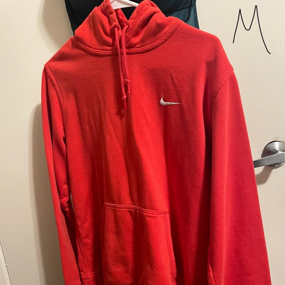 Red Nike hoodie